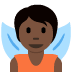 🧚🏿 fairy: dark skin tone display on Twitter